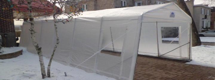 Fabrication d'auvent commercial, Brossard