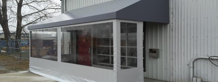 Fabrication d'auvent rétractable, Montréal